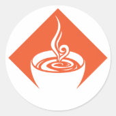 Sticker Rond café (Devant)