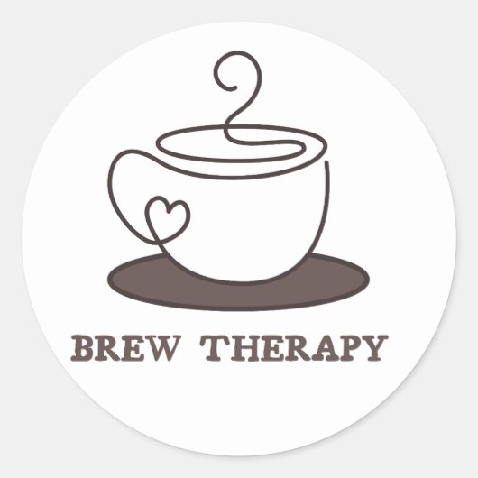 Sticker Rond Café (Devant)