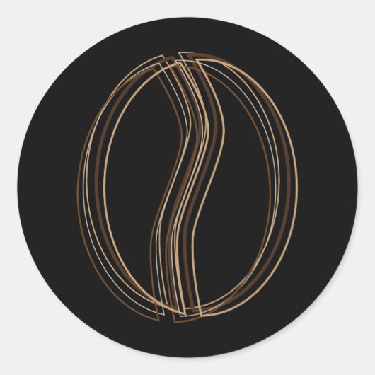 Sticker Rond café (Devant)