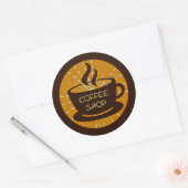 Sticker Rond Café (Enveloppe)