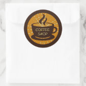 Sticker Rond Café (Sac)