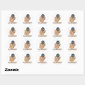 Sticker Rond café-03 (Feuille)