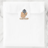 Sticker Rond café-03 (Sac)