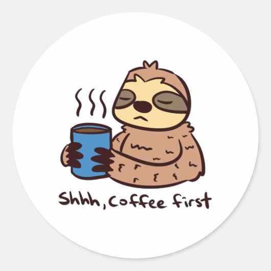Sticker Rond Café 1 (Devant)