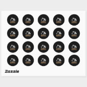 Sticker Rond Café Art (Feuille)