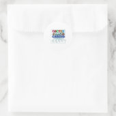 Sticker Rond Café Art Café Et Cardio (Sac)
