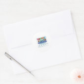 Sticker Rond Café Art Café Et Cardio (Enveloppe)