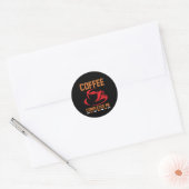 Sticker Rond Café Art Café Me Complète (Enveloppe)