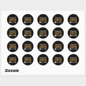 Sticker Rond Café Art Soeur Café (Feuille)