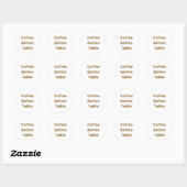 Sticker Rond Café avant Talkie (Feuille)