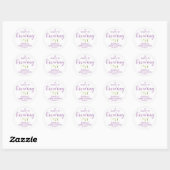 Sticker Rond Café Baby shower verdure Favoriser (Feuille)