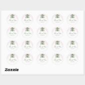 Sticker Rond Cafe Bebe Coffee Baby Shower  (Feuille)