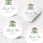 Sticker Rond Cafe Bebe Coffee Baby Shower 