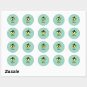 Sticker Rond Café béni (Feuille)