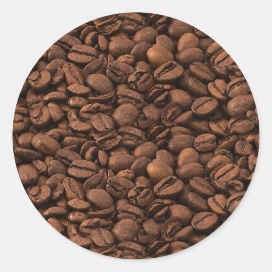 Sticker Rond Café, Café, Café Arabique, Café Noir (Devant)