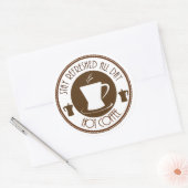 Sticker Rond Café chaud (Enveloppe)