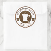 Sticker Rond Café chaud (Sac)