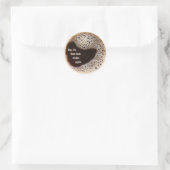 Sticker Rond Café chaud  (Sac)