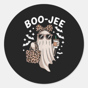 Sticker Rond Café fantôme Boo-jee Halloween Boujee Ghost