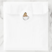 Sticker Rond Café Frog (Sac)