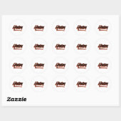 Sticker Rond Café Harlem Style Graffiti (Feuille)