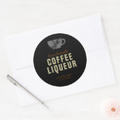 Sticker Rond Café Liqueur (Enveloppe)