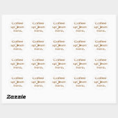 Sticker Rond Café Parlé Ici (Feuille)