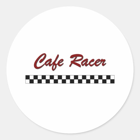 Sticker Rond Cafe Racer (Devant)