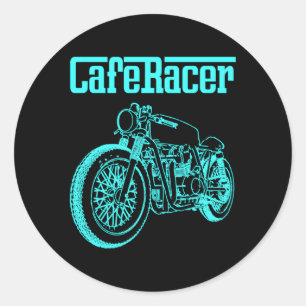 Sticker Rond Cafe Racer Biker Ns Youth