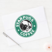 Sticker Rond Café Starpug (Enveloppe)