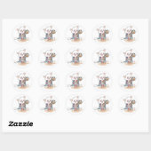 Sticker Rond Café Zombie Lupin (Feuille)