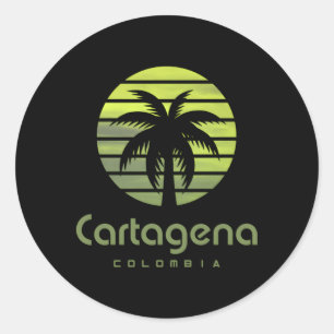 Sticker Rond Cagena Colombie
