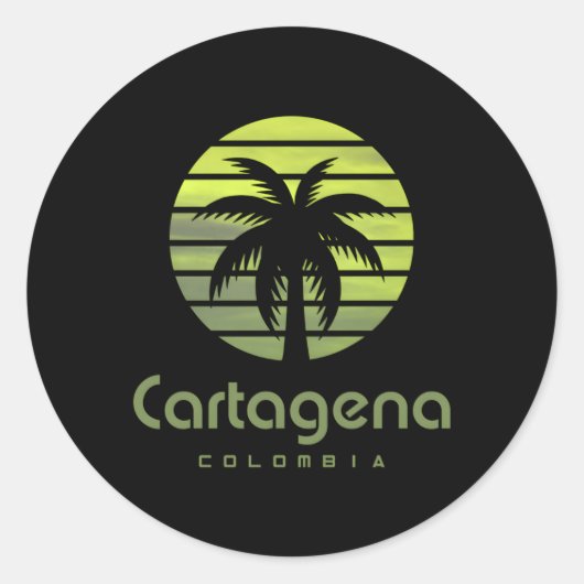 Sticker Rond Cagena Colombie (Devant)