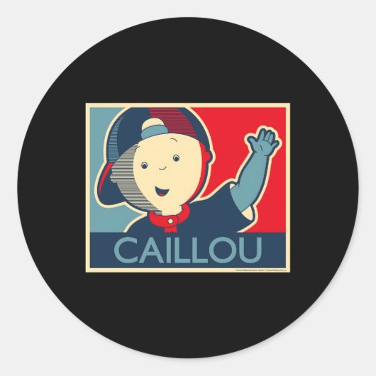 Sticker Rond Caillou Caillou Gris Petit (Devant)