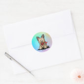 Sticker Rond Cairn Terrier (Enveloppe)