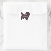 Sticker Rond Cairn Terrier BFF (Sac)