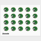 Sticker Rond Cairn Terrier Paix (Feuille)