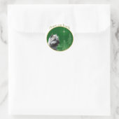 Sticker Rond Cairn Terrier Paix (Sac)