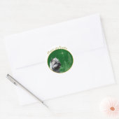 Sticker Rond Cairn Terrier Paix (Enveloppe)