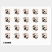 Sticker Rond Cairn Terrier Turquie (Feuille)