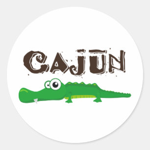 Sticker Rond Cajun_gator