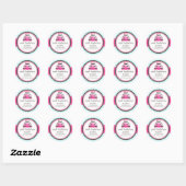 Sticker Rond Cake Cupcake Cake Pops Boulangerie Emballage (Feuille)