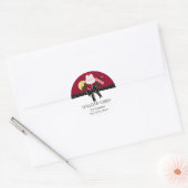 Sticker Rond Cake Pops Burgundy Box Seaux (Enveloppe)