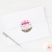 Sticker Rond Cake Pops Cupcake Boulangerie Coffret Cachets (Enveloppe)