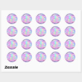 Sticker Rond Cakes Sweets Cupcake Accueil Boulangerie Holograph (Feuille)