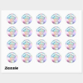 Sticker Rond Cakes Sweets Cupcake Accueil Boulangerie Holograph (Feuille)