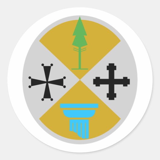 Sticker Rond Calabre, Italie (Devant)