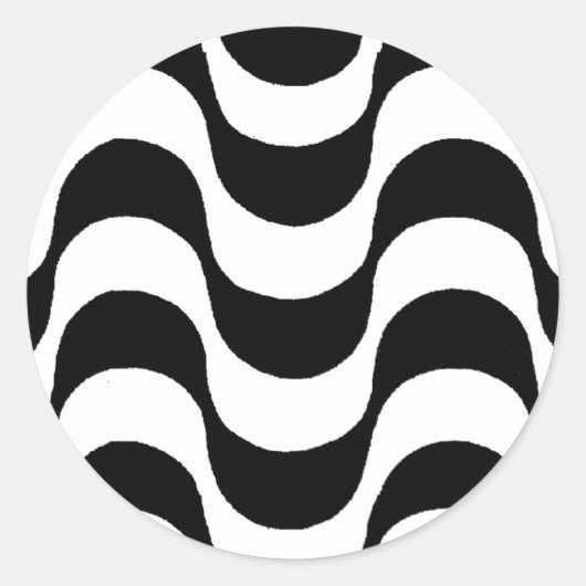 Sticker Rond Calçadão de Copacabana Rio de Janeiro Brésil (Devant)