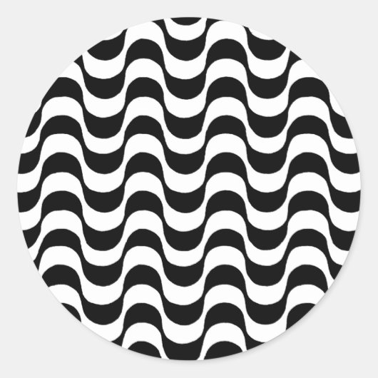 Sticker Rond Calçadão de Copacabana Rio de Janeiro Brésil (Devant)