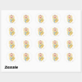 Sticker Rond Calcomanía para bebés (Feuille)